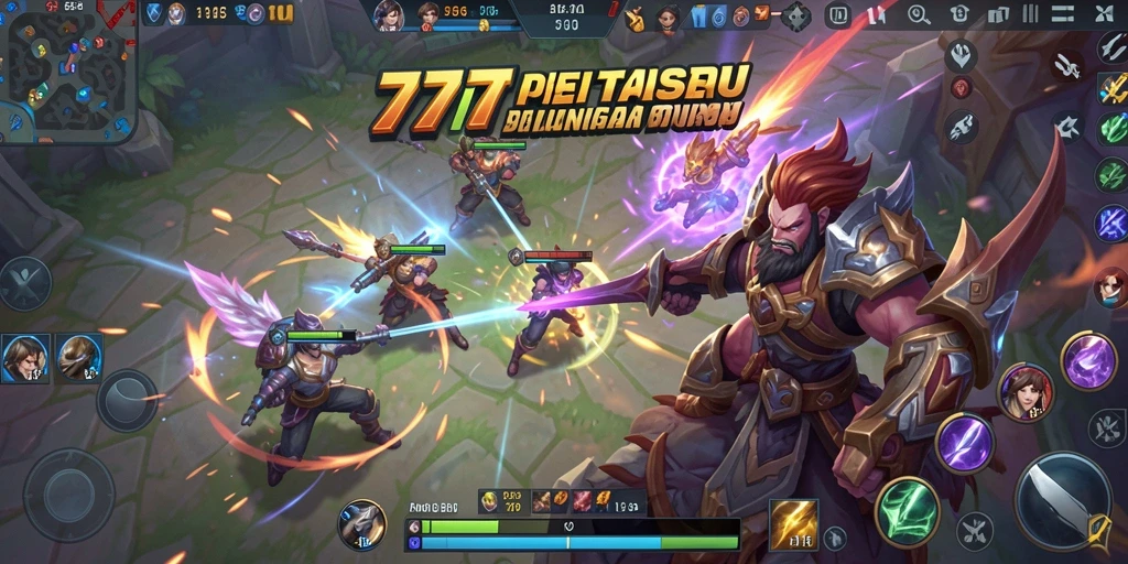 Gameplay seru di 777RT dengan pertarungan tim strategis.