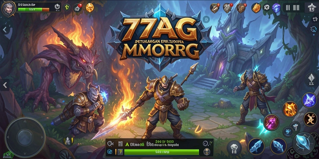 Tampilan gameplay menakjubkan dari 77AG yang penuh aksi.