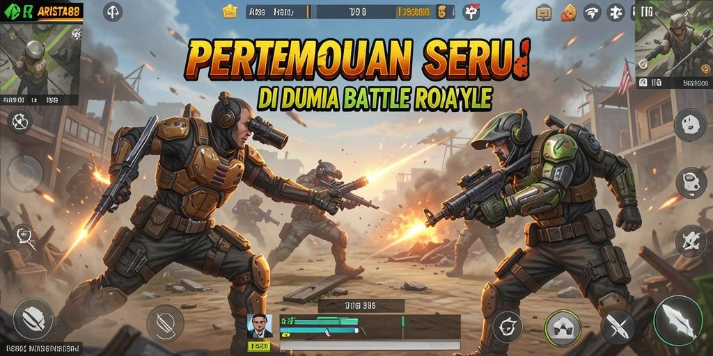 Screenshot ARISTA88 menampilkan pertempuran mendebarkan di arena Battle Royale.