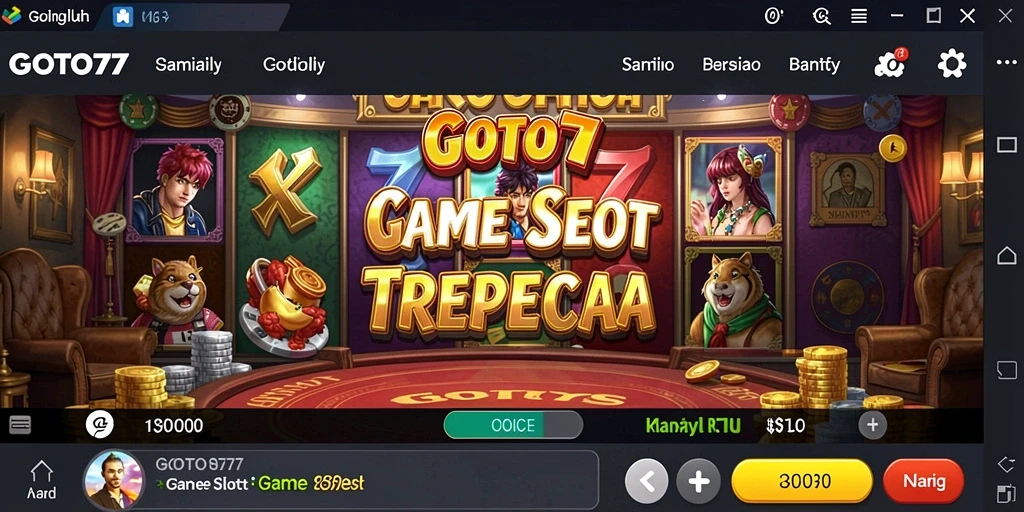 Tampilan permainan Slot yang menakjubkan di GOTO77.