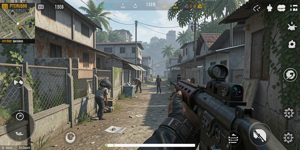 Tangkapan layar gameplay intens dari JPTERUS66.