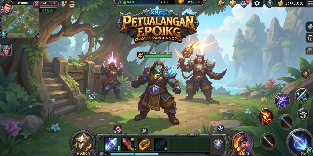 Screenshot gameplay KM777 menampilkan aksi seru dalam dunia MMORPG.