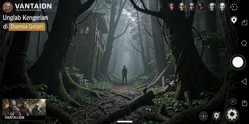 Tampak gameplay mencekam di dalam <strong>VANTAIDN</strong> yang menghadirkan kengerian.